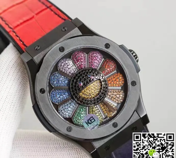 Hublot Classic Fusion Takashi Murakami 507.CX.9000.RX.TAK21 1:1 Best Edition Replica Watch Red Strap